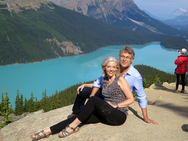 WanderingCarol and Mark Peyto Lake Brewster Tour