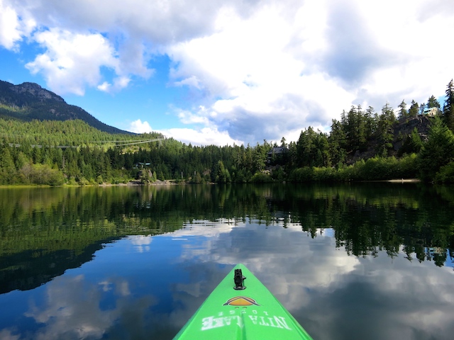 Nita Lake Lodge in Whistler Creekside review, kayak