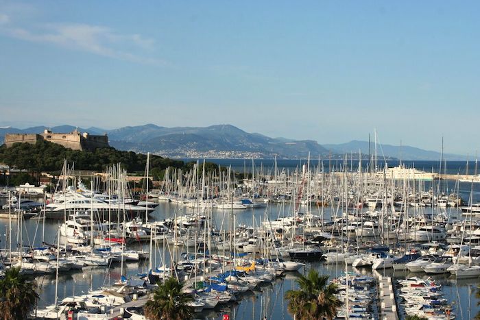 One day in Antibes, yachts, Port Vauban