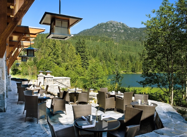 Patio, Nita Lake Lodge in Whistler Creekside blog review