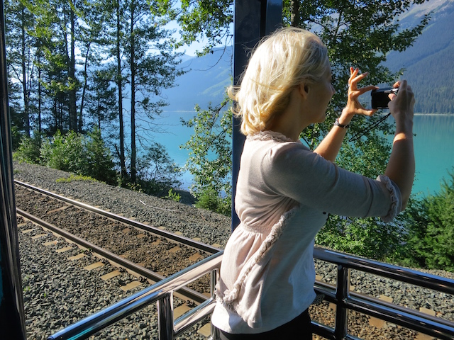 Romantic train ride, outdoor car, Rocky Mountaineer, Rainforest to Gold Rush route