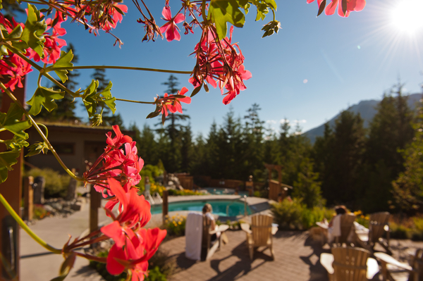 Scandinave Spa in Whistler fall scene