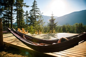 Scandinave Spa in Whistler reviews, hammocks