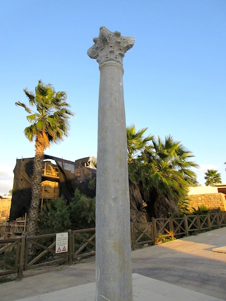 Caesarea in Israel, column