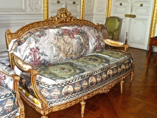 Visiting Versailles, private tour of the palace, newly aquired sofa