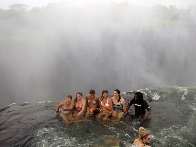 Extreme adventure vacations Victoria Falls Devil's Pool