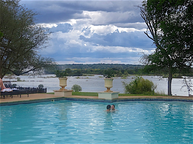 Best hotel Victoria Falls, Royal Livingstone pool