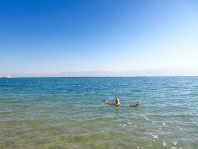 Dead Sea floating