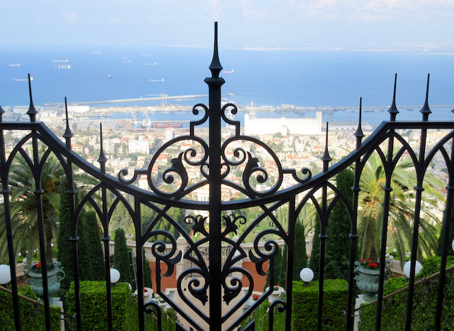 Haifa gardens on an Israel trip