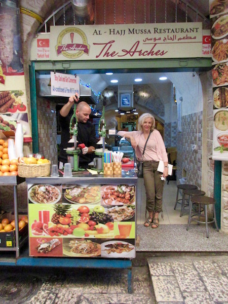 Juice stand in Israel market