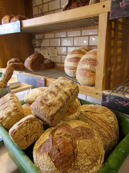 Fresh bread at Tishbi Winery in Israel