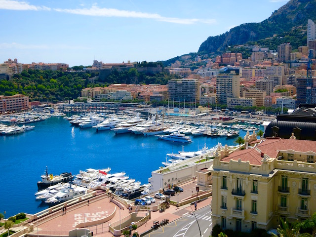 View of the harbour in Monte Carlo
