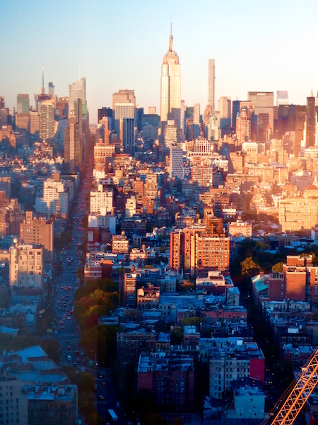 NYC skyline view from Trump Soho New York