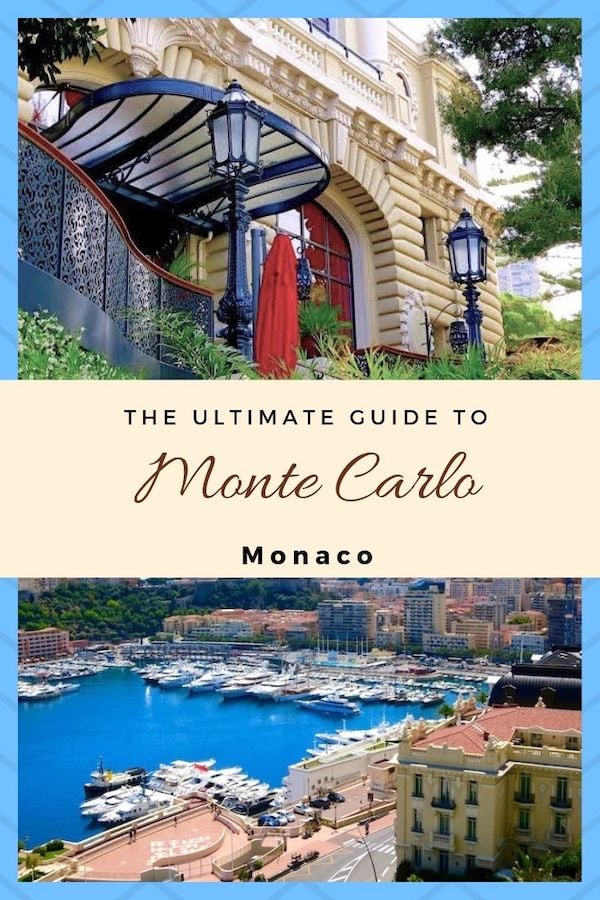 Pinterest photo collage of things to do in Monte Carlo, sea and historic building