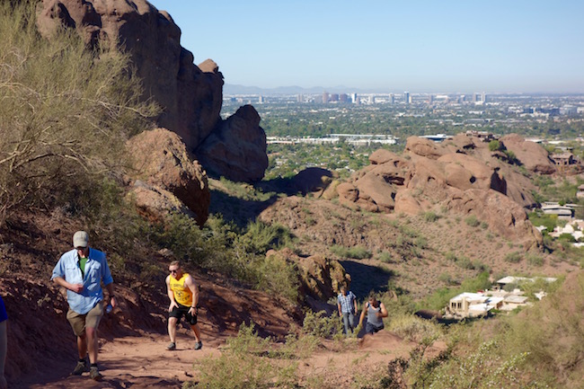 Hiking Camelback Mountain, Scottsdale Arizona, USA