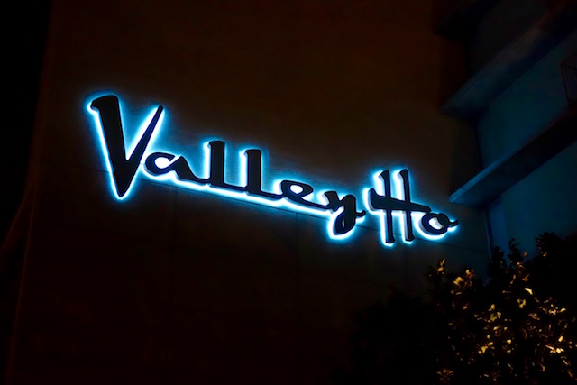 Valley Ho Hotel at night