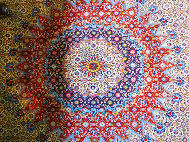 Persian rug at Fairmont Macdonald Hotel Edmonton