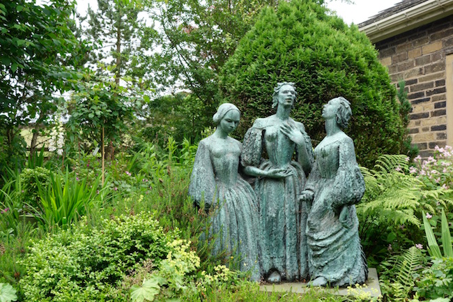 Bronte sisters statue Haworth England