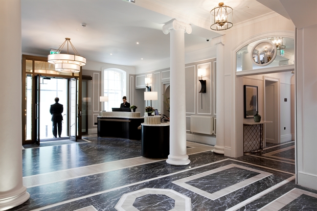 5-star hotels in Bath, UK, Gainsborough Bath spa hotel lobby