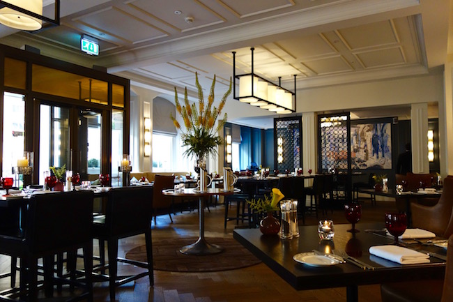 Fine dining restaurant Gainsborough Bath Spa hotel England