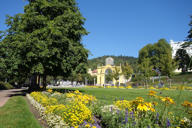 Grounds in a spa park in Marianske Lazne.