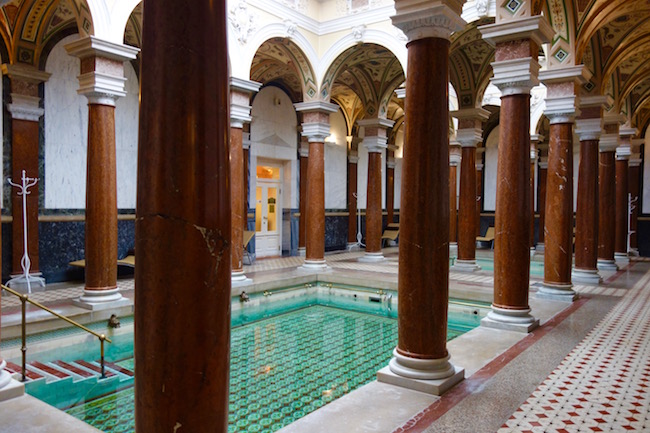 Roman Baths in the Nove Lazne Hotel.