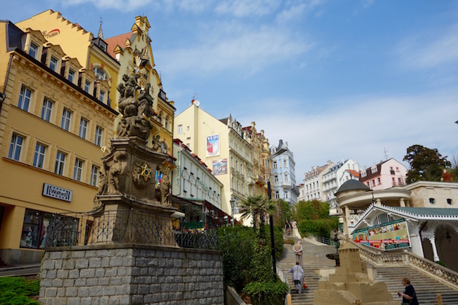 Staircase near the Karlovy Vary spa promenade