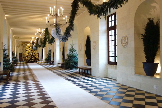 Chateau de Chenonceau Loire Valley at Christmas