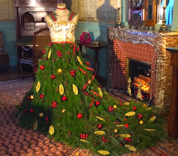 Christmas tree dress at Chateau de Cheverny Loire Valley