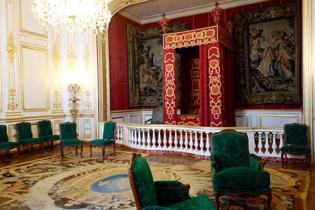 Royal bedroom at Chateau de Chambord France
