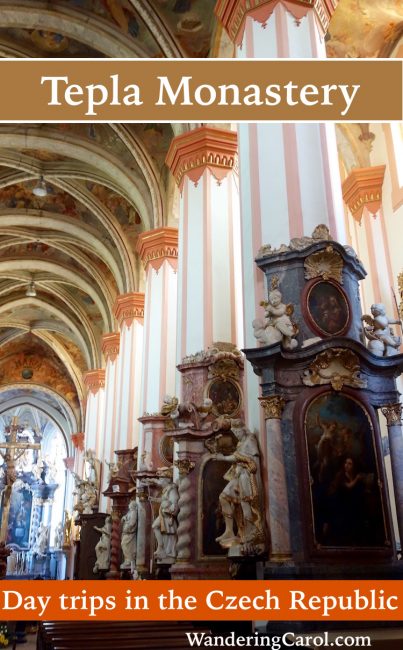 Tepla Monastery in the Czech province of Bohemia makes a great day trip from the Bohemian spa towns of Karlovy Vary, Marianske Lazne or even Prague. 