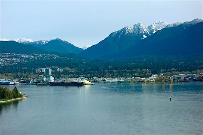 View from Pan Pacific Hotel Vancouver