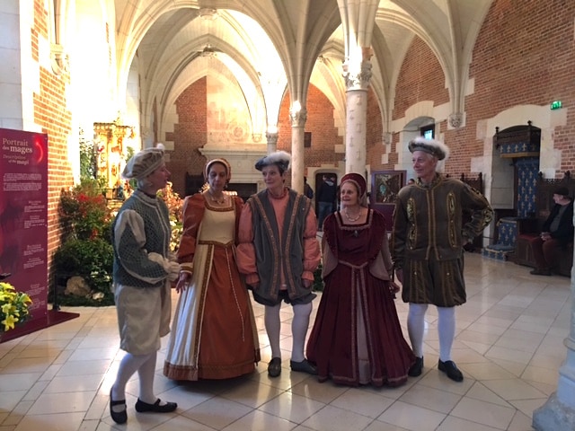 Renaissance dancers at Chateau Amboise