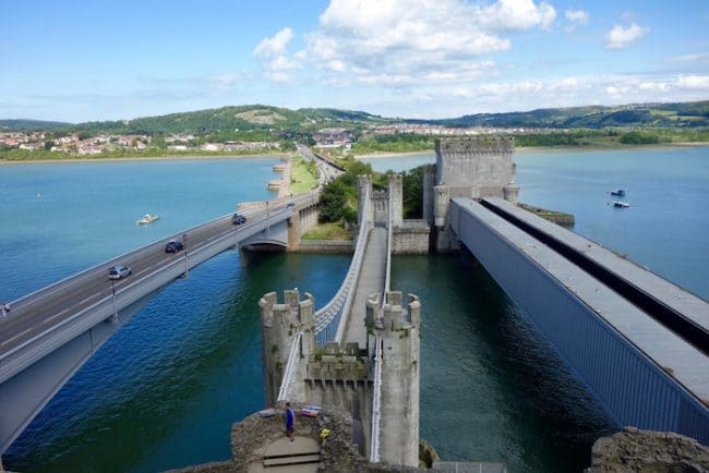 Suspension Bridge from Conwy Castle