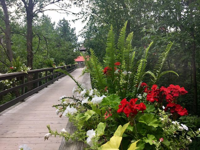 Entrance to Scandinave Spa Blue Mountain