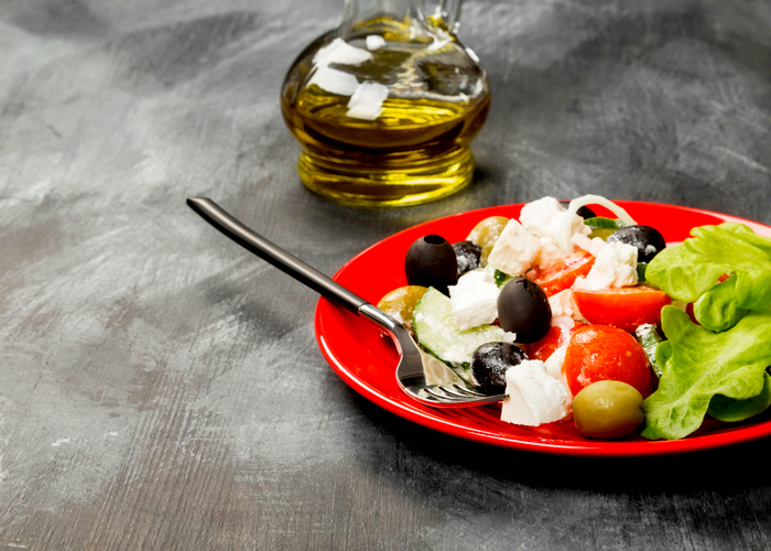 Best foodie places in Toronto: Tapas style Greek food, including feta olives and oil dressing.