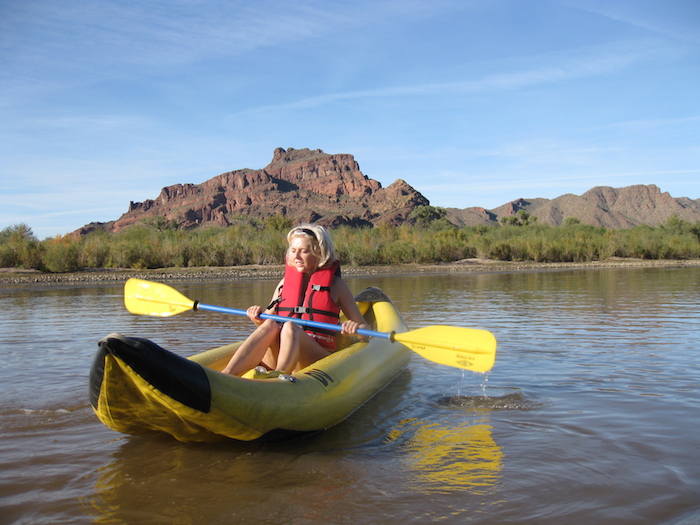 Salt River kayaking near Scottsdale and Phoenix