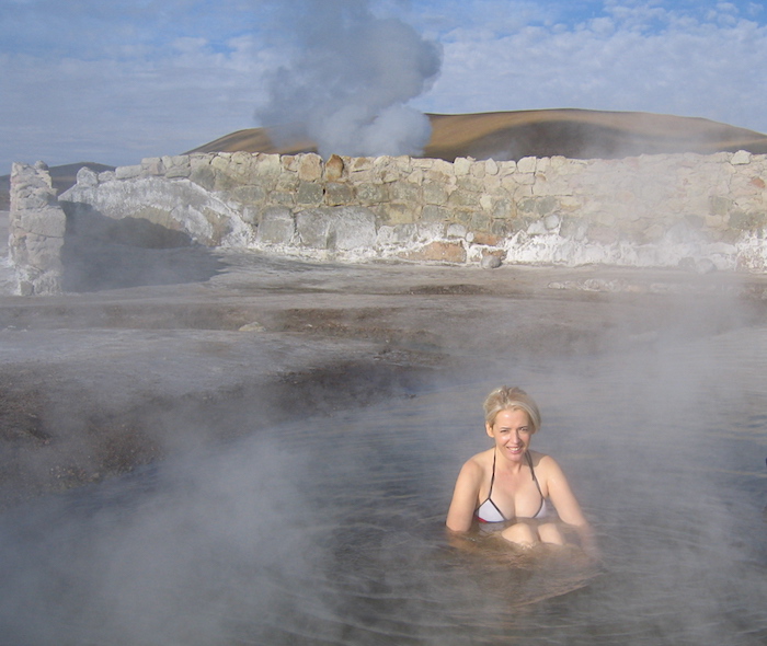 Things to do in the Atacama Desert, soak in the hot springs El Tatio Geysers