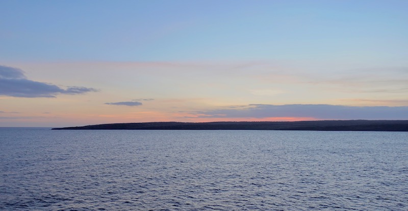 Galapagos Islands sunset