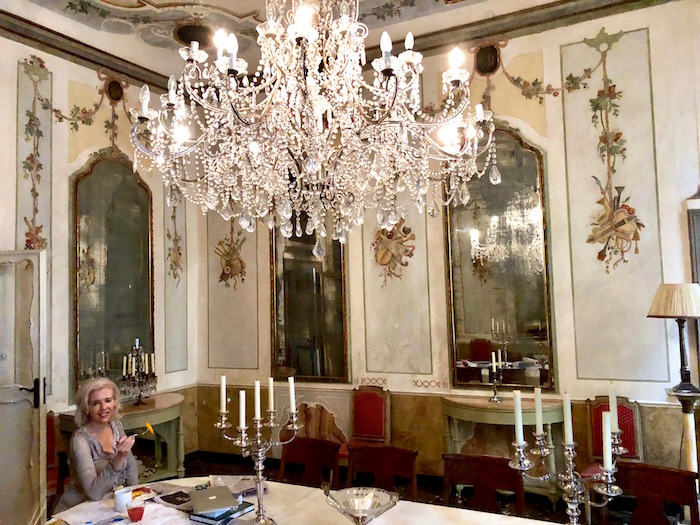 Dining room in our luxury Venice apartment
