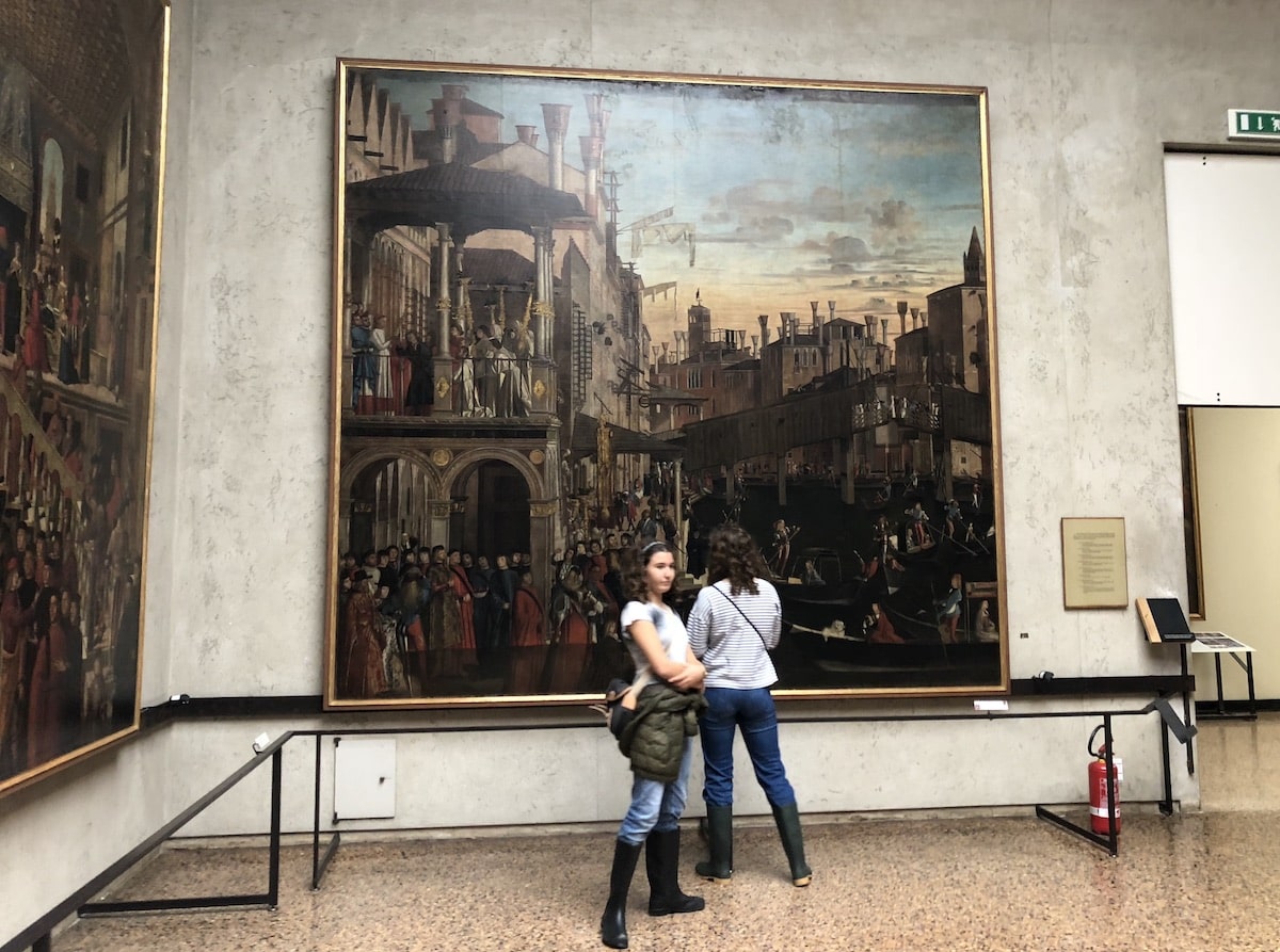 Large paintings in the Accademia in Venice