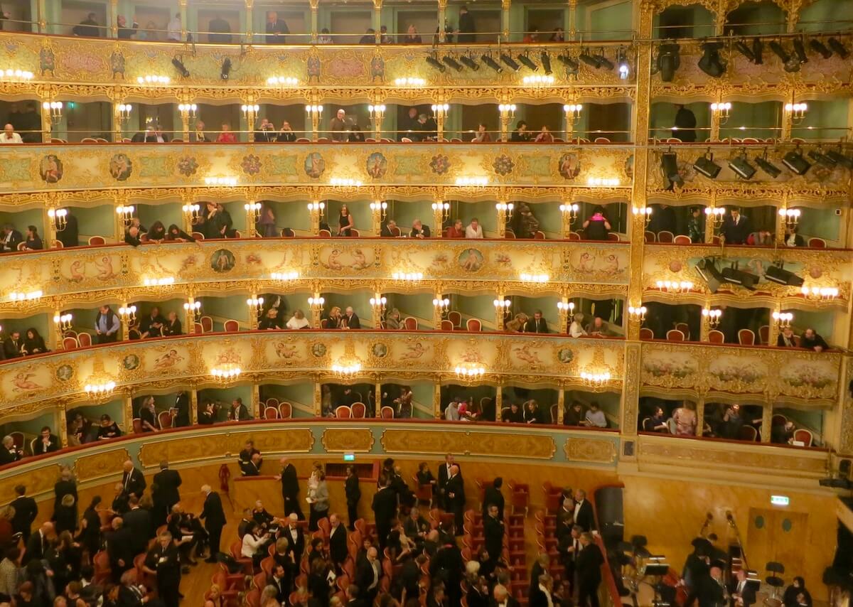 La Fenice opera house balconies