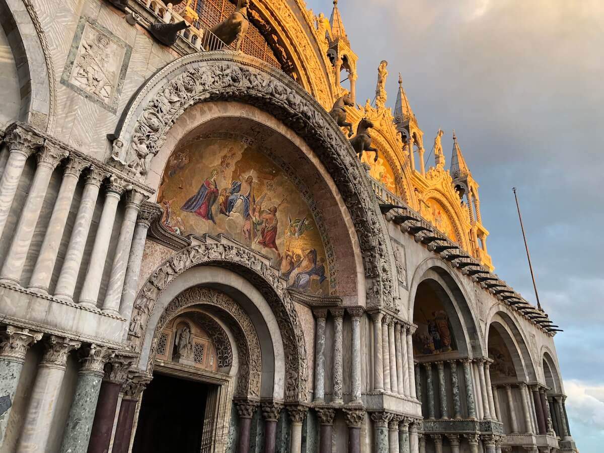 St Mark's Basilica in golden light