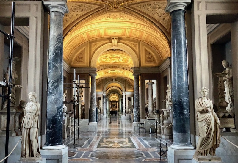 Beautiful hallways in the Vatican