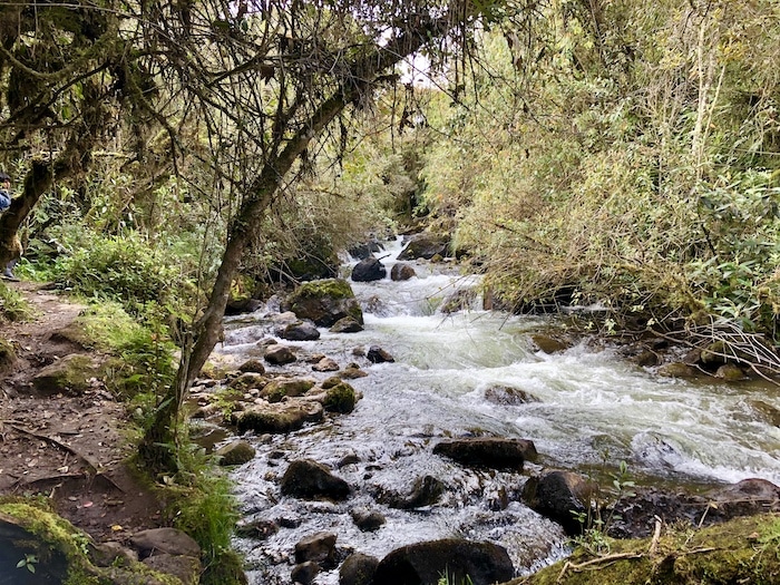 Hiking at Papallacta along the Loreto-Papallacta River