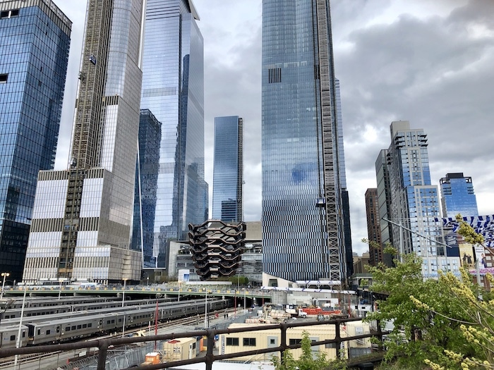 View of Hudson Yards in New York City from the High Line
