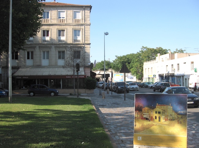 Reproduction of the Yellow House by Van Gogh in Arles