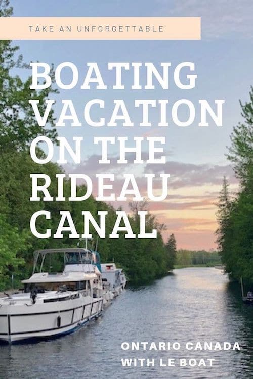 A boating vacation on the Rideau Canal with Le Boat Canada is an unforgettable experience. If you\'ve been looking at houseboat rentals in Ontario, check out this post. Le Boat\'s cabin cruiser rentals offer a luxury boating holidays. Design your own itinerary on this self drive canal boat and go at your own pace, exploring this scenic region of Eastern Ontario - this was my experience.