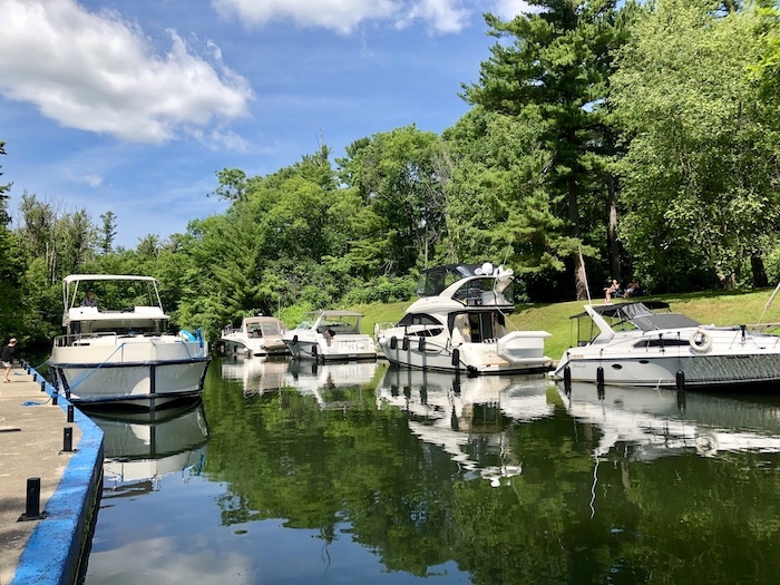 Chaffey's Lock Rideau Canal Ontario houseboats