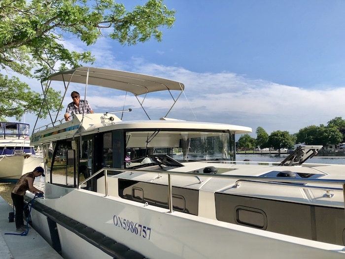 Le Boat Canada at Smiths Falls, Rideau Canal, Ontario